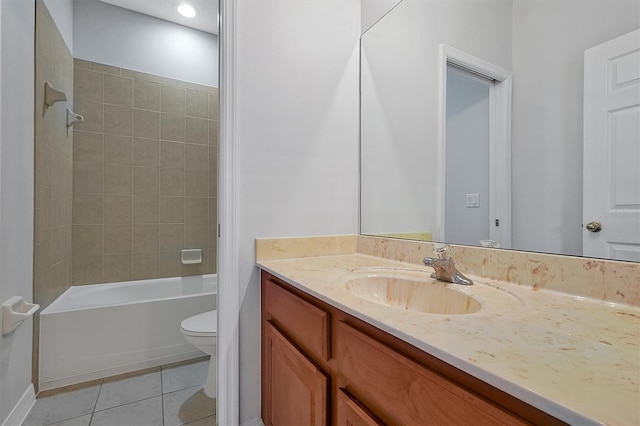 9049 Edenshire Cir, Orlando, FL 32836 - bathroom featuring vanity, tile patterned flooring, and shower / washtub combination