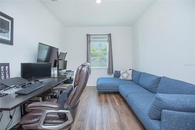 786 Steerview St, Saint Cloud, FL 34771 - office featuring wood finished floors and recessed lighting