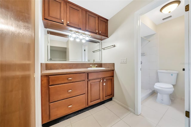 877 Great Bend Rd, Altamonte Springs, FL 32714 - bathroom with tile patterned flooring, vanity, and a shower stall