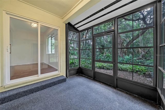 877 Great Bend Rd, Altamonte Springs, FL 32714 - unfurnished sunroom with vaulted ceiling