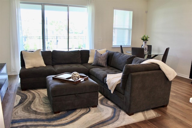4426 Small Creek Rd, Kissimmee, FL 34744 - living area featuring wood finished floors