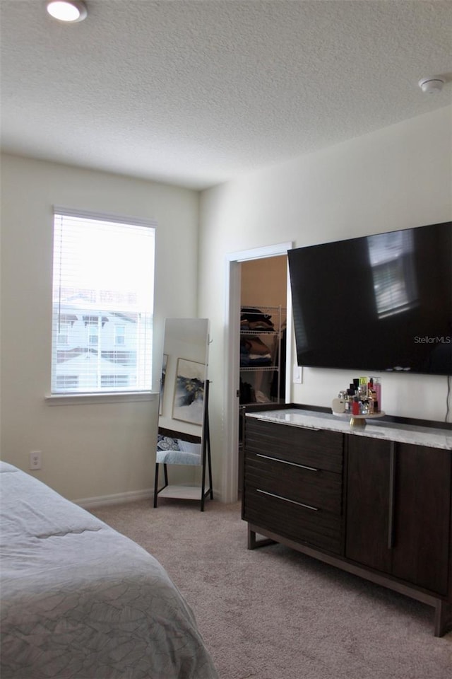 4426 Small Creek Rd, Kissimmee, FL 34744 - bedroom with light carpet and a textured ceiling