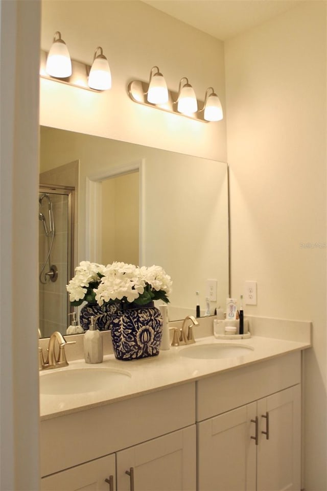 4426 Small Creek Rd, Kissimmee, FL 34744 - full bath with double vanity and a shower stall
