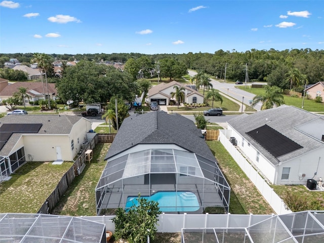 2898 Picadilly Cir, Kissimmee, FL 34747 - aerial perspective of suburban area featuring a pool area