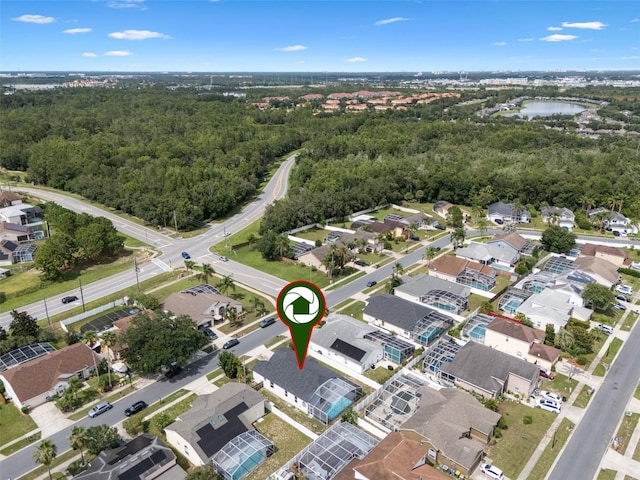 2898 Picadilly Cir, Kissimmee, FL 34747 - aerial view of property and surrounding area with nearby suburban area and a nearby body of water
