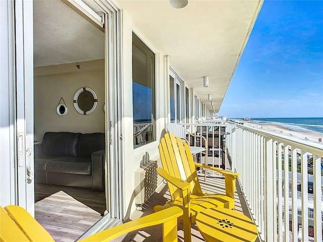 701 S Atlantic Ave Unit 504, Daytona Beach, FL 32118 - balcony with view of water and beach