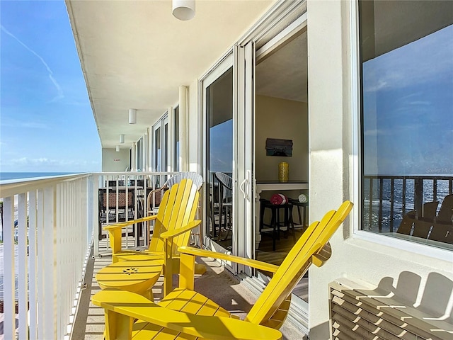 701 S Atlantic Ave Unit 504, Daytona Beach, FL 32118 - balcony featuring a water view