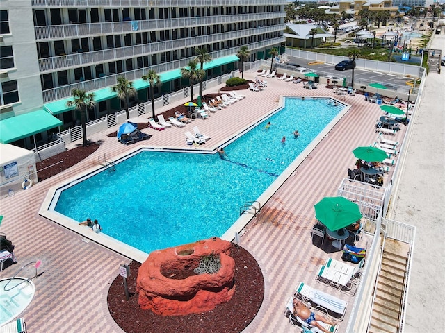 701 S Atlantic Ave Unit 504, Daytona Beach, FL 32118 - community pool with a patio area