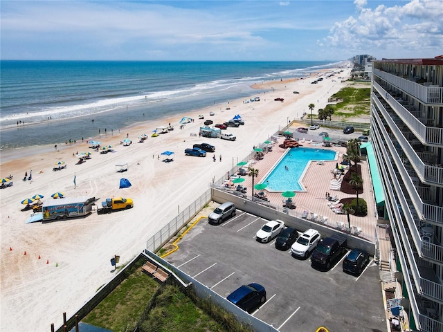 701 S Atlantic Ave Unit 504, Daytona Beach, FL 32118 - aerial view of a pool and extended coastline