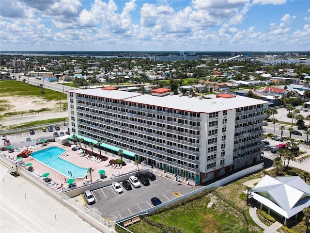701 S Atlantic Ave Unit 504, Daytona Beach, FL 32118 - bird's eye view of a pool area