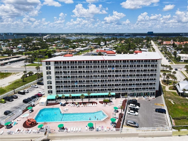 701 S Atlantic Ave Unit 504, Daytona Beach, FL 32118 - aerial view of a pool