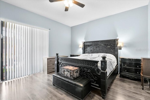 523 Lake Davenport Cir, Davenport, FL 33837 - bedroom featuring wood finished floors and ceiling fan