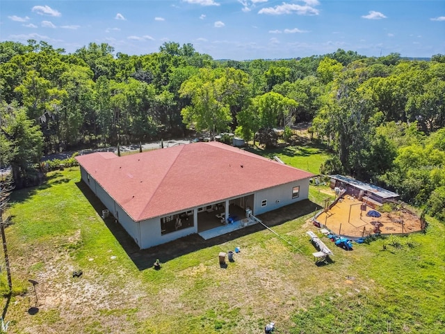 15715 Trousdale St, Clermont, FL 34715 - view from above of property with a forest