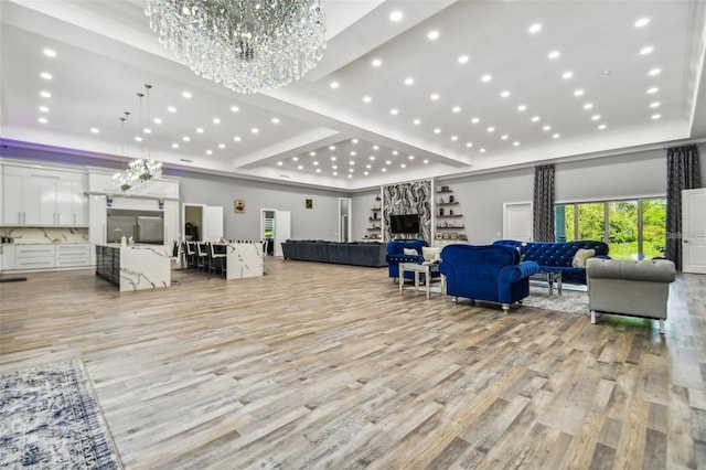 15715 Trousdale St, Clermont, FL 34715 - common area featuring recessed lighting and a towering ceiling