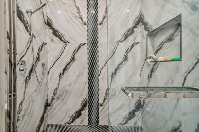 15715 Trousdale St, Clermont, FL 34715 - bathroom view of a marble finish shower