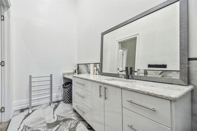 15715 Trousdale St, Clermont, FL 34715 - bathroom with vanity and marble finish floors