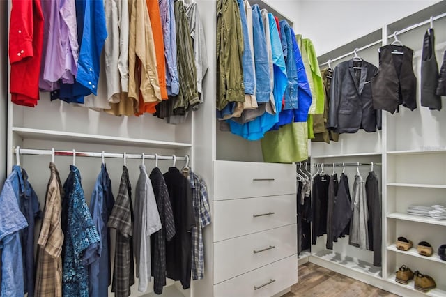 15715 Trousdale St, Clermont, FL 34715 - spacious closet with wood finished floors