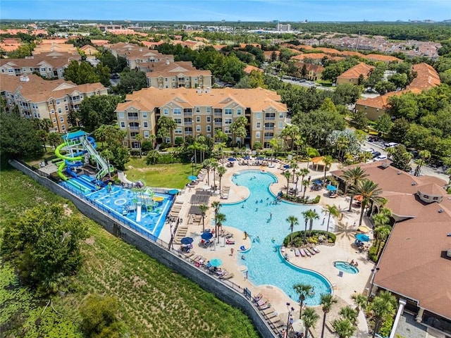 7763 Tosteth St, Kissimmee, FL 34747 - drone / aerial view of a pool