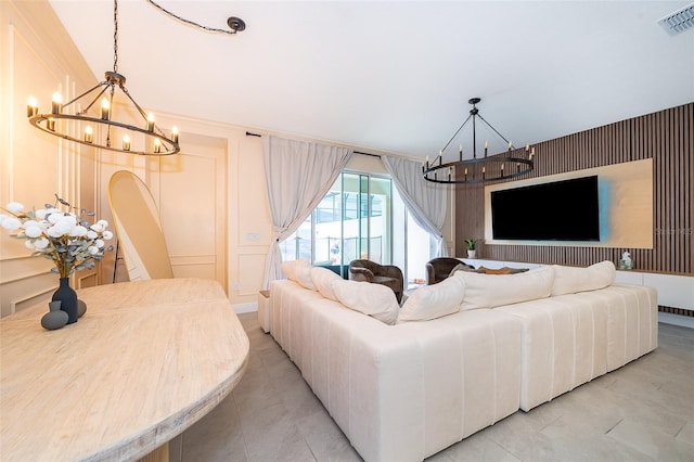 1660 Tropical Palms Cir, Kissimmee, FL 34747 - living area with a chandelier