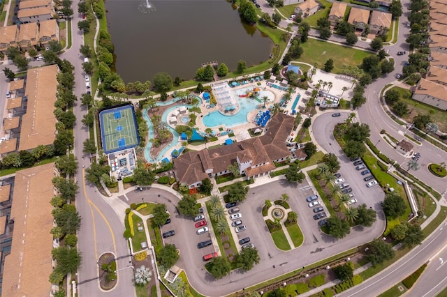 1660 Tropical Palms Cir, Kissimmee, FL 34747 - aerial view of property's location featuring a pool area and a large body of water