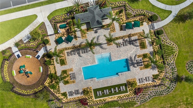 2117 Stake Out Way, Apopka, FL 32703 - bird's eye view of a pool area