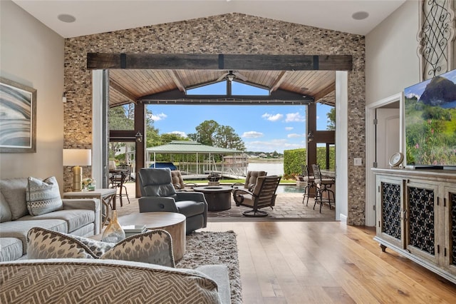 9070 Ron Den Ln, Windermere, FL 34786 - view of patio / terrace with an outdoor living space with a fire pit and a gazebo