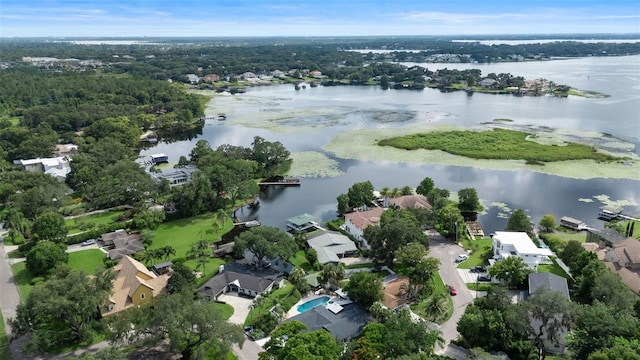 9070 Ron Den Ln, Windermere, FL 34786 - aerial view of property's location with a large body of water and nearby suburban area