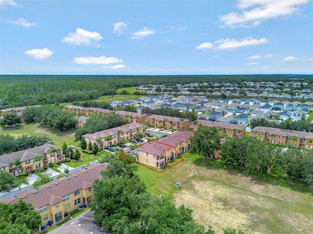 216 Bergamo Dr, Davenport, FL 33897 - aerial view of residential area featuring property boundaries highlighted