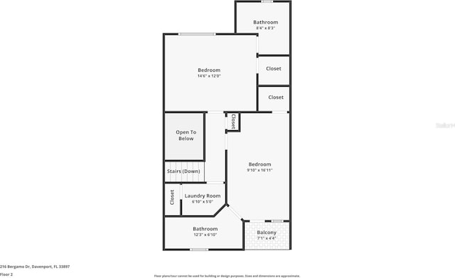 216 Bergamo Dr, Davenport, FL 33897 - view of home floor plan