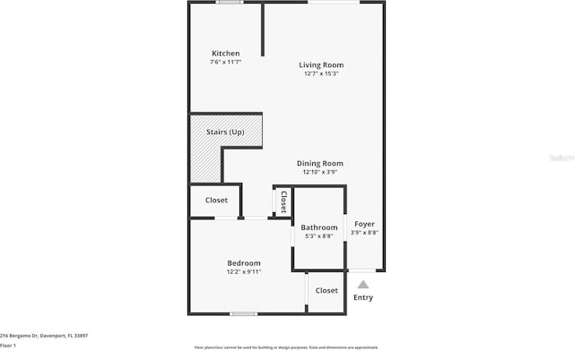 216 Bergamo Dr, Davenport, FL 33897 - view of property floor plan