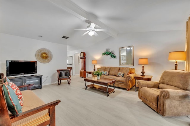 1238 Palmetto Rd, Eustis, FL 32726 - living area featuring a ceiling fan and light wood finished floors