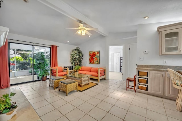 1238 Palmetto Rd, Eustis, FL 32726 - living room with ceiling fan and light tile patterned floors