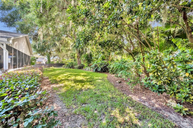 1238 Palmetto Rd, Eustis, FL 32726 - view of yard featuring a sunroom