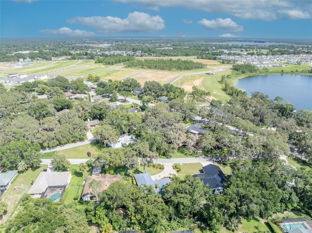 1238 Palmetto Rd, Eustis, FL 32726 - aerial view of property and surrounding area featuring a large body of water and nearby suburban area