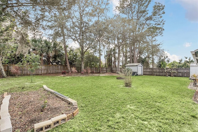 4235 Fay Blvd, Cocoa, FL 32927 - fenced backyard with a storage shed