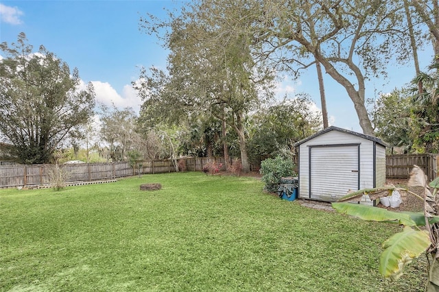 4235 Fay Blvd, Cocoa, FL 32927 - fenced backyard with a shed