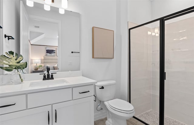 8267 Fenton St, Orlando, FL 32836 - bathroom with vanity, a stall shower, and connected bathroom