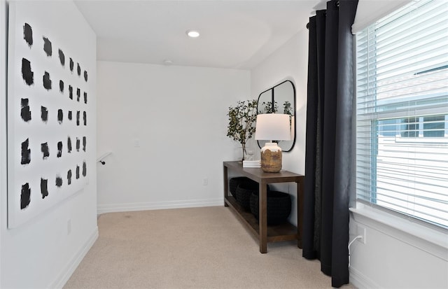 8267 Fenton St, Orlando, FL 32836 - hall with light colored carpet, healthy amount of natural light, and recessed lighting