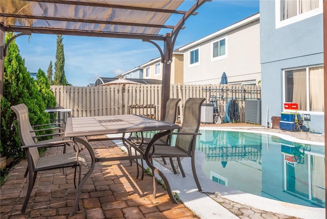1208 Sandestin Way, Orlando, FL 32824 - fenced backyard with a pergola, outdoor dining space, and a patio