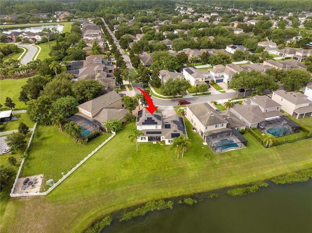 13235 Vennetta Way, Windermere, FL 34786 - aerial perspective of suburban area with a nearby body of water