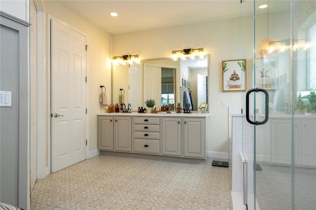 13235 Vennetta Way, Windermere, FL 34786 - bathroom with double vanity and a stall shower