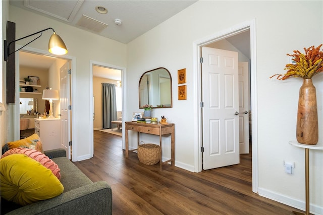 13235 Vennetta Way, Windermere, FL 34786 - living room featuring dark wood-style floors and baseboards