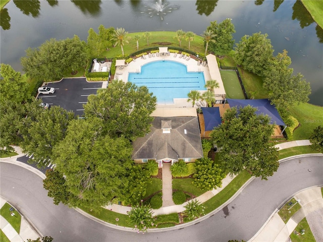 13235 Vennetta Way, Windermere, FL 34786 - drone / aerial view of a large body of water and a pool area