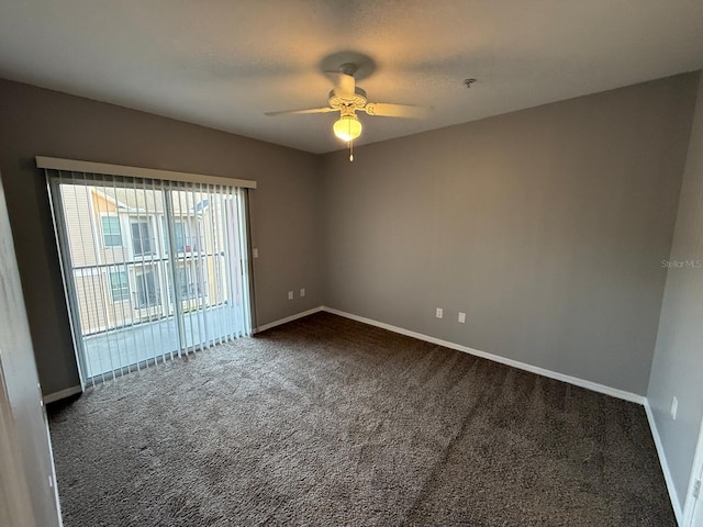 2015 Erving Cir Unit 307, Ocoee, FL 34761 - empty room with dark colored carpet and a ceiling fan