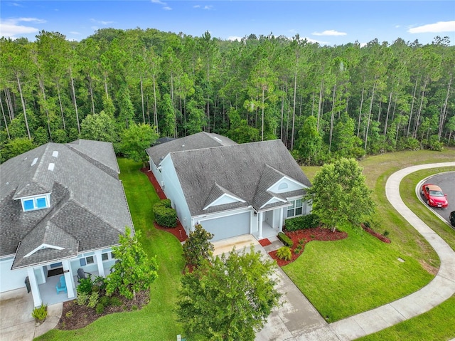 297 Shadow Ridge Trl, Ponte Vedra, FL 32081 - aerial view of property and surrounding area featuring a heavily wooded area
