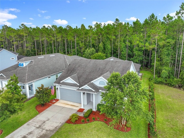 297 Shadow Ridge Trl, Ponte Vedra, FL 32081 - aerial view of property and surrounding area featuring a forest