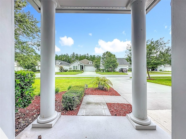 297 Shadow Ridge Trl, Ponte Vedra, FL 32081 - porch with a residential view and a yard
