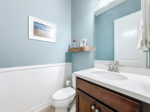 297 Shadow Ridge Trl, Ponte Vedra, FL 32081 - half bath featuring vanity and wainscoting