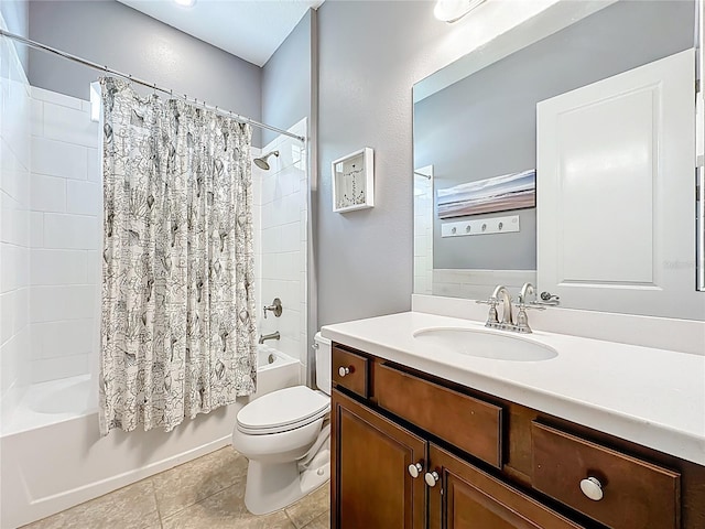297 Shadow Ridge Trl, Ponte Vedra, FL 32081 - bathroom with shower / bath combination with curtain, vanity, and tile patterned flooring