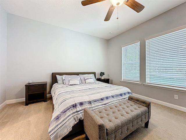 297 Shadow Ridge Trl, Ponte Vedra, FL 32081 - bedroom featuring light carpet and ceiling fan